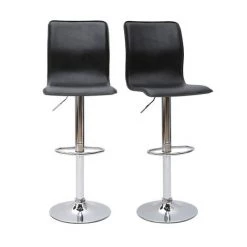 MILIBOO Tabouret De Bar / Cuisine Moderne SURF ALTO (lot De 2) - Noir - Noir