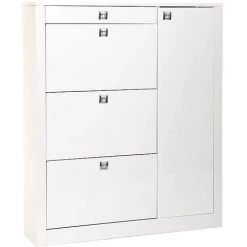 MILIBOO Meuble à Chaussures Design Laqué Blanc REVA - Blanc Laqué 8 MILIBOO Meuble à Chaussures Design Laqué Blanc REVA - Blanc Laqué -France MILIBOO Soldes 2022 13150857 3