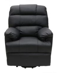 MILIBOO Fauteuil Relax électrique Releveur PHOEBE - Noir - Noir