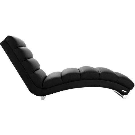MILIBOO Chaise Longue / Fauteuil Design TAYLOR - Noir - Noir 4 MILIBOO Chaise Longue / Fauteuil Design TAYLOR - Noir - Noir – Image 2