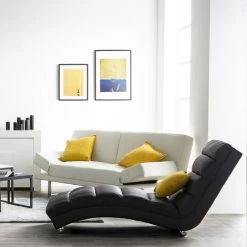 MILIBOO Chaise Longue / Fauteuil Design TAYLOR - Noir - Noir 11 MILIBOO Chaise Longue / Fauteuil Design TAYLOR - Noir - Noir -France MILIBOO Soldes 2022 13150893 5