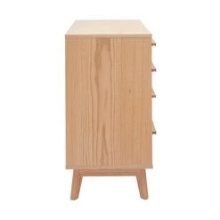 MILIBOO Commode 4 Tiroirs Design Scandinave HELIA - Blanc -France MILIBOO Soldes 2022 13150976 4