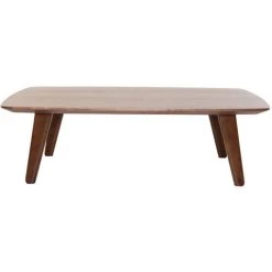 MILIBOO Table Basse Vintage Noyer Rectangulaire L120cm FIFTIES - Noyer