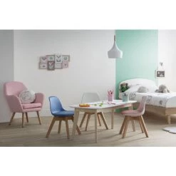 MILIBOO Table Basse Scandinave Blanche Avec Pieds Bois LEENA - Blanc -France MILIBOO Soldes 2022 13151072 4