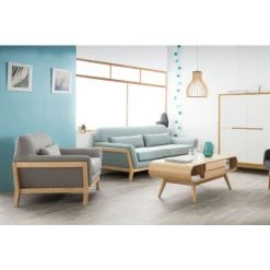 MILIBOO Table Basse Scandinave Frêne Naturel Rectangulaire BALTIK - Naturel -France MILIBOO Soldes 2022 13151081 5