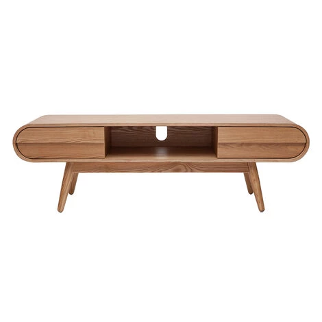MILIBOO Meuble TV Design 2 Tiroirs BALTIK - Naturel - Naturel 3 MILIBOO Meuble TV Design 2 Tiroirs BALTIK - Naturel - Naturel