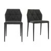 MILIBOO Chaises Empilables Design (lot De 2) KARLA - Gris Foncé - Gris Foncé -France MILIBOO Soldes 2022 13151109 1