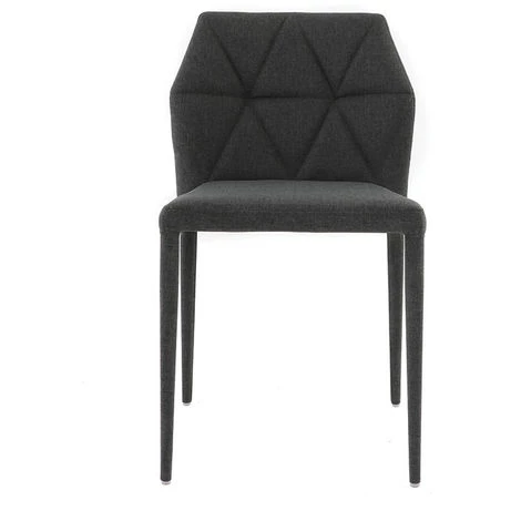 MILIBOO Chaises Empilables Design (lot De 2) KARLA - Gris Foncé - Gris Foncé 4 MILIBOO Chaises Empilables Design (lot De 2) KARLA - Gris Foncé - Gris Foncé – Image 2