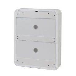 MILIBOO Meuble à Chaussures Design 2 Tiroirs Blanc Brillant Et Frêne KOPEN - Blanc -France MILIBOO Soldes 2022 13151112 4