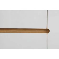 MILIBOO Buffet Scandinave Blanc Brillant Et Frêne 160cm MELKA - Blanc -France MILIBOO Soldes 2022 13151117 4