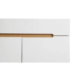 MILIBOO Buffet Scandinave Blanc Brillant Et Frêne 180cm MELKA - Blanc -France MILIBOO Soldes 2022 13151118 4