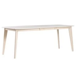 MILIBOO Table à Manger Extensible Scandinave En Bois L150-200 LEENA - Blanc - Blanc -France MILIBOO Soldes 2022 13151161 3