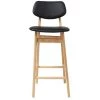 MILIBOO Chaise De Bar Design Noir Et Bois Naturel 65 Cm NORDECO - Noir -France MILIBOO Soldes 2022 13151167 1