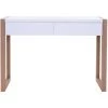 MILIBOO Console Design Blanche Et Chêne 2 Tiroirs L120 Cm ARMEL - Blanc -France MILIBOO Soldes 2022 13151170 1