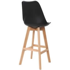 MILIBOO Tabourets De Bar Design Bois H65 Cm (lot De 2) PAULINE - Noir - Noir -France MILIBOO Soldes 2022 13151199 4