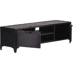 MILIBOO Meuble TV Design Métal Noir 150cm FACTORY - Noir -France MILIBOO Soldes 2022 13151202 3