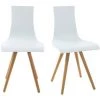 MILIBOO Chaises Design Bois Et Blanc (lot De 2) BALTIK - Blanc -France MILIBOO Soldes 2022 13151216 1