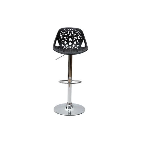 MILIBOO Tabouret De Bar Design Baroque Lot De 2 BAROCCA - Noir - Noir 4 MILIBOO Tabouret De Bar Design Baroque Lot De 2 BAROCCA - Noir - Noir – Image 2