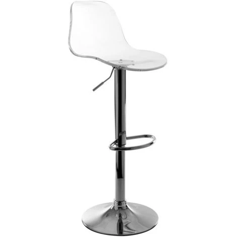 MILIBOO Tabourets De Bar Design Réglables Transparents (lot De 2) GALILEO - Transparent 5 MILIBOO Tabourets De Bar Design Réglables Transparents (lot De 2) GALILEO - Transparent – Image 3