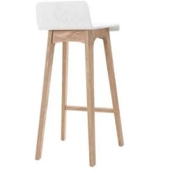 MILIBOO Chaise De Bar Scandinave 75 Cm BALTIK - Blanc - Blanc -France MILIBOO Soldes 2022 13151220 3