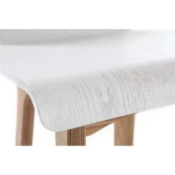 MILIBOO Chaise De Bar Scandinave 75 Cm BALTIK - Blanc - Blanc -France MILIBOO Soldes 2022 13151220 4