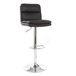 MILIBOO Tabouret De Bar Design PU (lot De 2) CLARK - Noir - Noir -France MILIBOO Soldes 2022 13151237 3