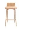 MILIBOO Chaise De Bar Scandinave Bois 65 Cm BALTIK - Bois Clair / Blanc - Bois Clair / Blanc -France MILIBOO Soldes 2022 13151277 1