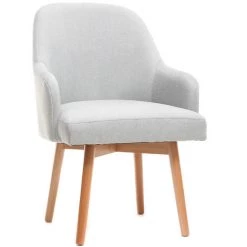 MILIBOO Fauteuil Scandinave Bois MONA - Gris Clair - Gris Clair 7 MILIBOO Fauteuil Scandinave Bois MONA - Gris Clair - Gris Clair -France MILIBOO Soldes 2022 13151279 2