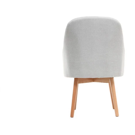 MILIBOO Fauteuil Scandinave Bois MONA - Gris Clair - Gris Clair 5 MILIBOO Fauteuil Scandinave Bois MONA - Gris Clair - Gris Clair – Image 3