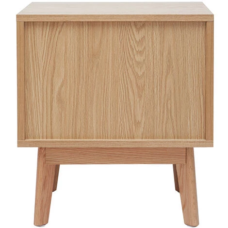 MILIBOO Table De Chevet Design Scandinave Blanc Et Chêne HELIA - Bois Clair / Blanc 6 MILIBOO Table De Chevet Design Scandinave Blanc Et Chêne HELIA - Bois Clair / Blanc – Image 4