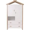 MILIBOO Armoire Enfant Design BIRDY - Bois Clair / Blanc -France MILIBOO Soldes 2022 13151302 1