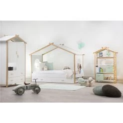 MILIBOO Armoire Enfant Design BIRDY - Bois Clair / Blanc -France MILIBOO Soldes 2022 13151302 5