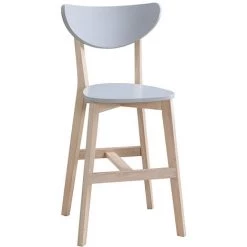 MILIBOO Tabourets De Bar Scandinave Bois 65cm (lot De 2) LEENA - Gris - Gris -France MILIBOO Soldes 2022 13151317 3