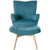 MILIBOO Fauteuil Design Scandinave Son Repose Pied Bois BRISTOL - Bleu - Bleu 1 MILIBOO Fauteuil Design Scandinave Son Repose Pied Bois BRISTOL - Bleu - Bleu -France MILIBOO Soldes 2022 13151342 1