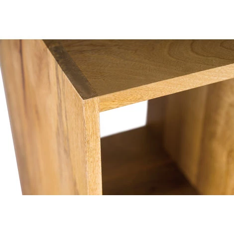 MILIBOO Etagère Murale Industrielle Manguier Massif YPSTER - Bois Clair / Noir 6 MILIBOO Etagère Murale Industrielle Manguier Massif YPSTER - Bois Clair / Noir – Image 4