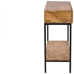 MILIBOO Console Industrielle En Manguier Massif Et Métal L110 Cm YPSTER - Bois Clair / Noir -France MILIBOO Soldes 2022 13151350 3