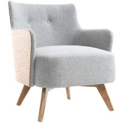MILIBOO Fauteuil Scandinave Gris Perle Pieds Bois VALMY - Gris Perle 8 MILIBOO Fauteuil Scandinave Gris Perle Pieds Bois VALMY - Gris Perle -France MILIBOO Soldes 2022 13151369 2