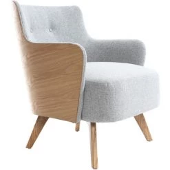 MILIBOO Fauteuil Scandinave Gris Perle Pieds Bois VALMY - Gris Perle 9 MILIBOO Fauteuil Scandinave Gris Perle Pieds Bois VALMY - Gris Perle -France MILIBOO Soldes 2022 13151369 3