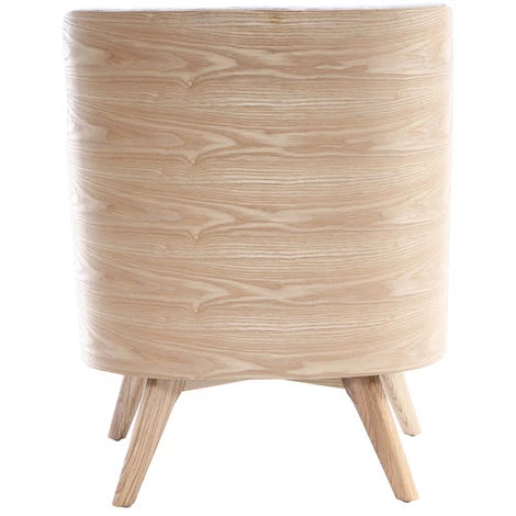 MILIBOO Fauteuil Scandinave Gris Perle Pieds Bois VALMY - Gris Perle 6 MILIBOO Fauteuil Scandinave Gris Perle Pieds Bois VALMY - Gris Perle – Image 4