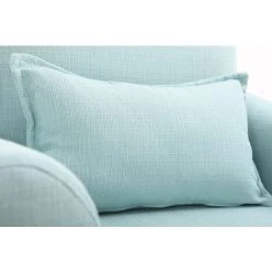 MILIBOO Fauteuil Design Tissu Chêne KATE - Vert D'eau - Vert D'eau -France MILIBOO Soldes 2022 13151377 4