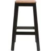 MILIBOO Tabouret De Bar Design Bois 75 Cm NICK - Noir - Noir -France MILIBOO Soldes 2022 13151389 1