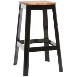 MILIBOO Tabouret De Bar Design Bois 75 Cm NICK - Noir - Noir 7 MILIBOO Tabouret De Bar Design Bois 75 Cm NICK - Noir - Noir -France MILIBOO Soldes 2022 13151389 2