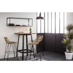 MILIBOO Table De Bar Design JONES - Noir - Noir -France MILIBOO Soldes 2022 13151392 5