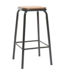 MILIBOO Tabourets De Bar Empilables H65 Cm (lot De 2) MEMPHIS - Noir - Noir 8 MILIBOO Tabourets De Bar Empilables H65 Cm (lot De 2) MEMPHIS - Noir - Noir -France MILIBOO Soldes 2022 13151394 3
