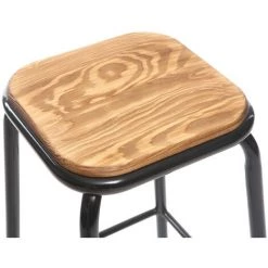 MILIBOO Tabourets De Bar Empilables H65 Cm (lot De 2) MEMPHIS - Noir - Noir 9 MILIBOO Tabourets De Bar Empilables H65 Cm (lot De 2) MEMPHIS - Noir - Noir -France MILIBOO Soldes 2022 13151394 4