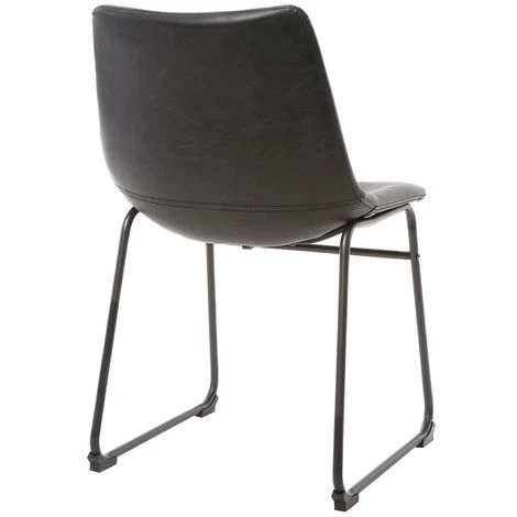 MILIBOO Chaise Vintage Métal NEW ROCK - Noir - Noir 5 MILIBOO Chaise Vintage Métal NEW ROCK - Noir - Noir – Image 3