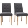 MILIBOO Chaises Design Capitonnées Tissu Pieds Bois (lot De 2) ESTER - Gris Foncé - Gris Foncé 2 MILIBOO Chaises Design Capitonnées Tissu Pieds Bois (lot De 2) ESTER - Gris Foncé - Gris Foncé -France MILIBOO Soldes 2022 13151433 1