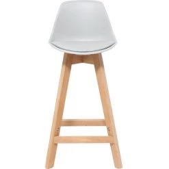 MILIBOO Tabourets De Bar Scandinaves Bois 65 Cm (lot De 2) MINI PAULINE - Gris Clair - Gris Clair -France MILIBOO Soldes 2022 13151447 2
