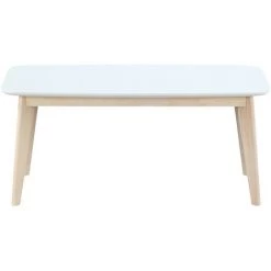 MILIBOO Banc Design 100 Cm LEENA - Blanc - Blanc