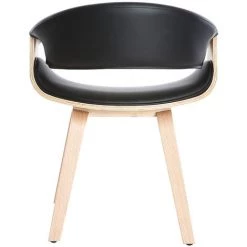 MILIBOO Fauteuil Scandinave Bois ARAMIS - Bois Clair / Noir - Bois Clair / Noir -France MILIBOO Soldes 2022 13151461 3